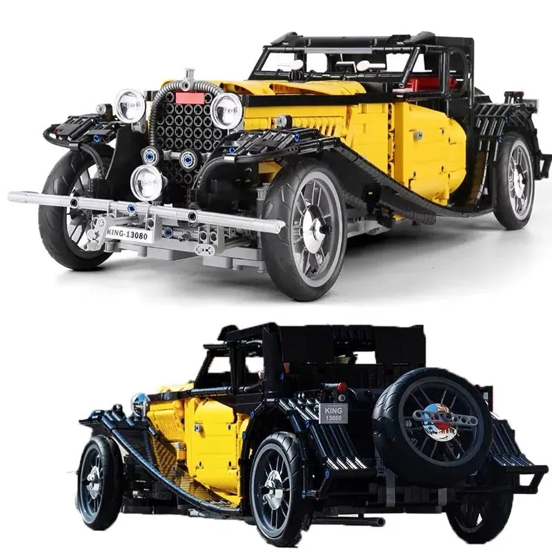 Vintage MOC 13080 Bugatti 50T Retro Sports Car Bricks Toys