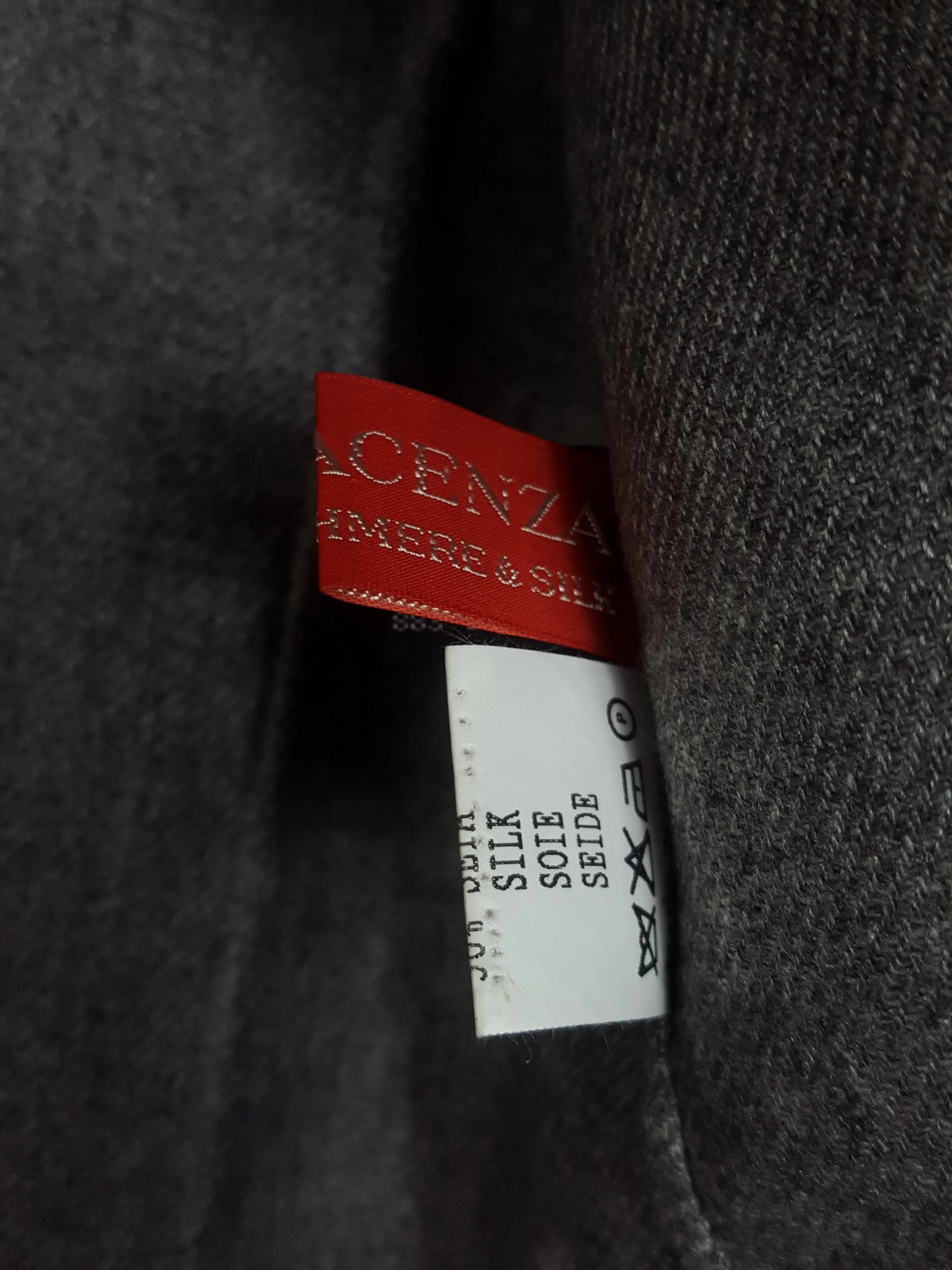 Wordly Thing's by Kamanta Cashmere and Silk Jacket Piacenza 100% Cupro Size 42
