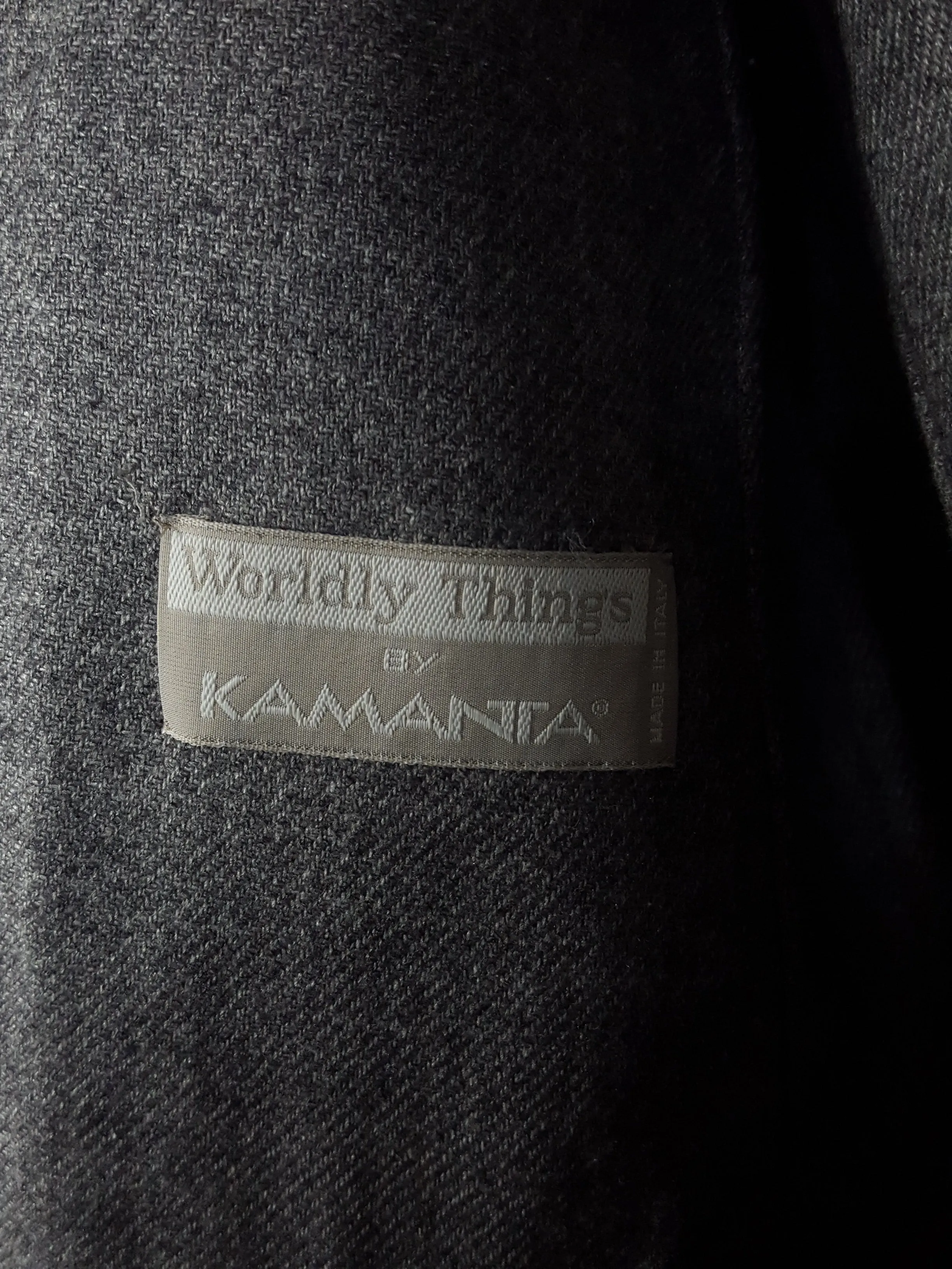 Wordly Thing's by Kamanta Cashmere and Silk Jacket Piacenza 100% Cupro Size 42