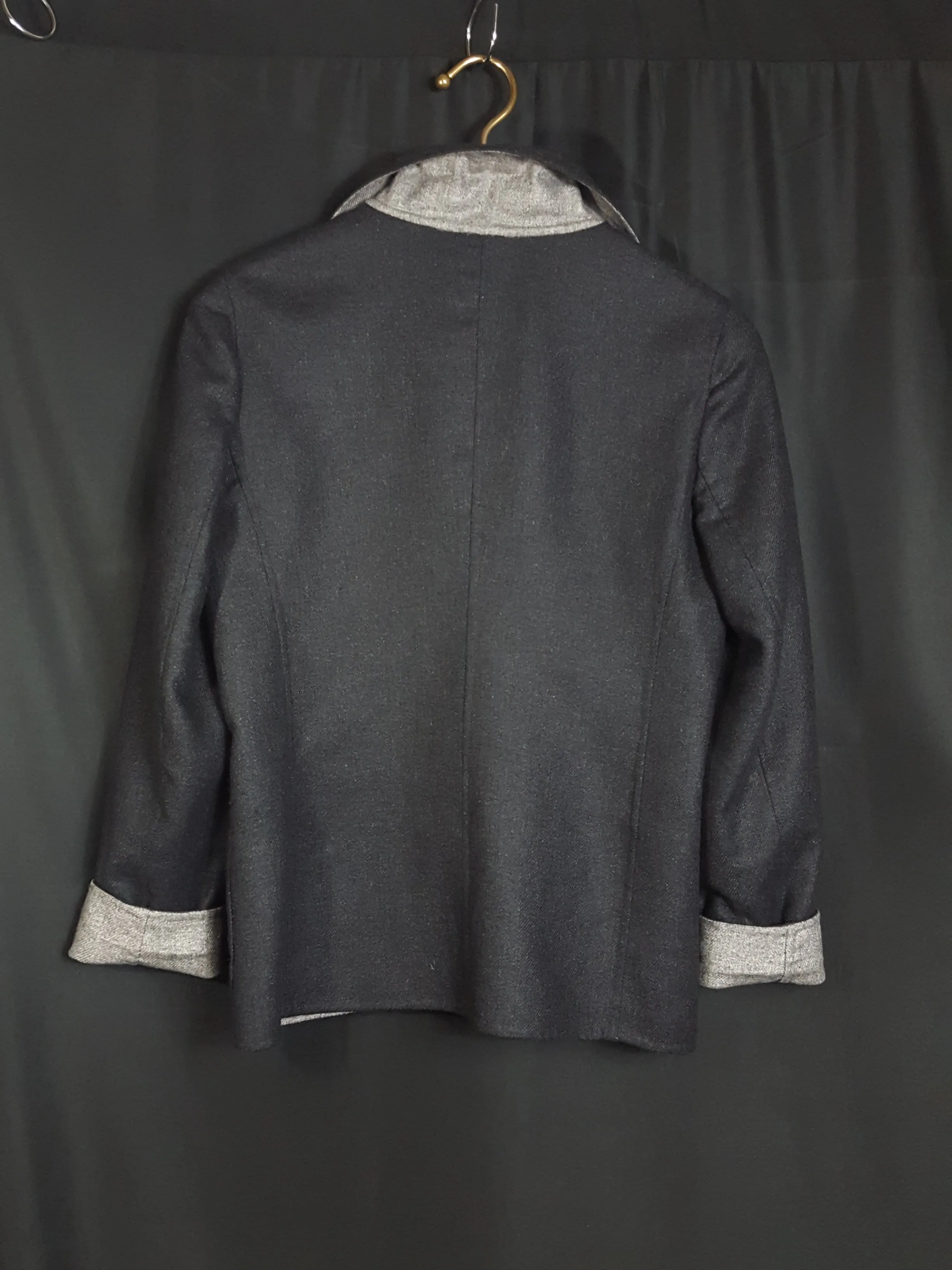 Wordly Thing's by Kamanta Cashmere and Silk Jacket Piacenza 100% Cupro Size 42
